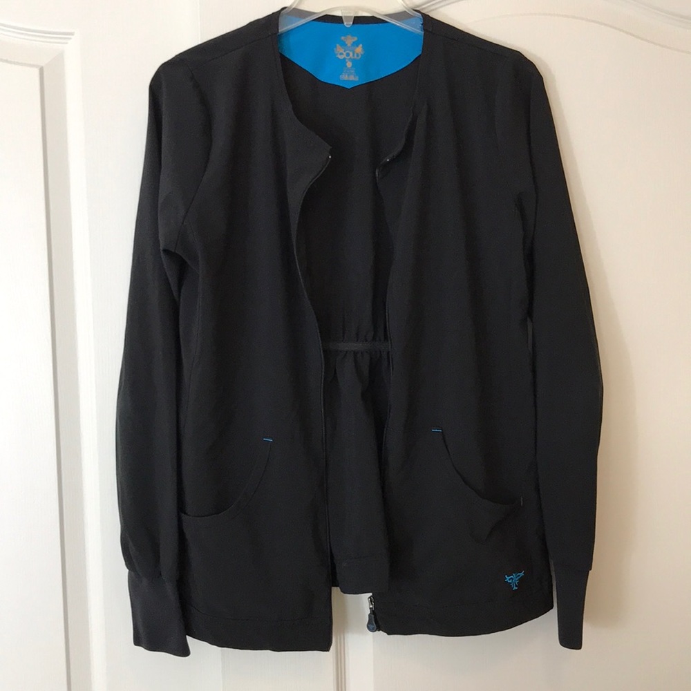Med couture black scrub jacket - s